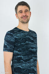 Baumwolljersey Ozean Waves by Thorsten Berger
