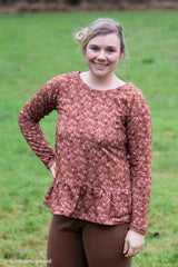 Baumwolljersey Winterbloom by Christiane Zielinski - 435 altrosa