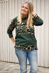 French Terry Geoluxe Leo Blockstreifen by ki-ba-doo - 748 petrol