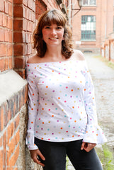 Baumwolljersey Flowerpop Dots by Hip Som Hap