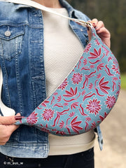 Canvas Retro Flowers by Emjo-Design