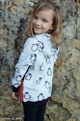 French Terry Arctic Pinguine by Christiane Zielinski