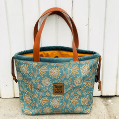 Canvas Retro Flowers by Emjo-Design