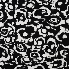 Viskosejersey Abstrakt Flowers