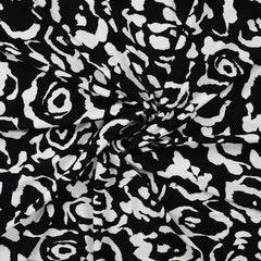 Viskosejersey Abstrakt Flowers