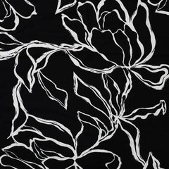Viskosejersey Abstrakt Flowers
