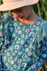 Modal French Terry Velvet Bloom by Mrs. Mint Design