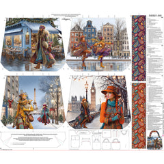 Canvas Taschenpanel Wendetasche by Stenzo - Winter Woman