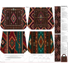 Canvas Taschenpanel Wendetasche by Stenzo - Ethno Bag