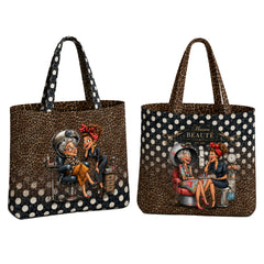 Canvas Taschenpanel Wendetasche by Stenzo - Beauty Salon