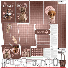Canvas Taschenpanel Shopper by Stenzo - Oh la Paw !