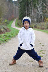 Baumwolljersey Life in the Forest by Christiane Zielinski - Polarfüchse - 183 hellgrau