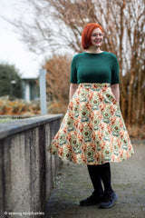 Canvas Victorian Damask by Bienvenido Colorido - 597 dunkelblau