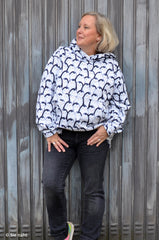 Sweatshirtstoff On The Rocks Pinguine Allover by Thorsten Berger
