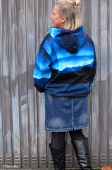 Sweatshirt Panel On The Rocks - Eisbär Sternenhimmel by Thorsten Berger