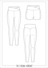 Schnittmuster Kibadoo Damen Sporttights 30/32 - 54/56