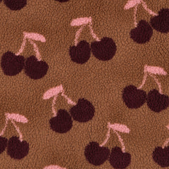Teddy Stoff Jacquard Kirschen