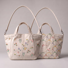 Canvas Taschenpanel Digital Wendetasche by Poppy - Natural Flowers