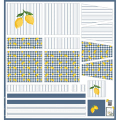 Canvas Taschenpanel Digital Wendetasche by Poppy - Zitronen
