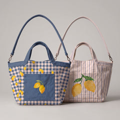 Canvas Taschenpanel Digital Wendetasche by Poppy - Zitronen