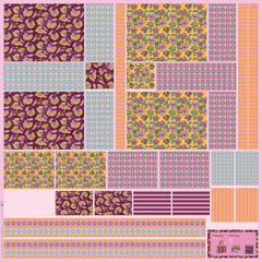 Canvas Taschenpanel Digital Wendetasche + Kosmetiktaschen by Poppy - Flowerdream