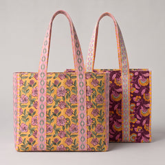 Canvas Taschenpanel Digital Wendetasche + Kosmetiktaschen by Poppy - Flowerdream