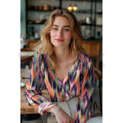 Baumwoll Satin Digital Abstrakt Multicolor