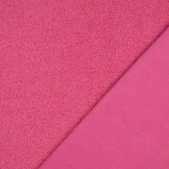 Reststück: 0,85m - Doubleface Teddy Fleece Mira pink