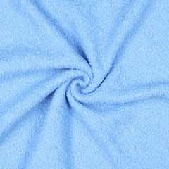 Reststück: 1,00m - Doubleface Teddy Fleece Mira hellblau