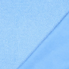 Reststück: 1,00m - Doubleface Teddy Fleece Mira hellblau