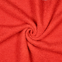 Reststück: 1,00m - Doubleface Teddy Fleece Mira rot