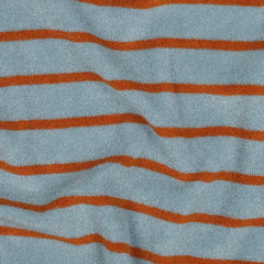 Frottee Stoff Yarn Dyed Stripes by Poppy - blau/braun