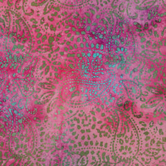 Handgefertigte Batik Viskose - pink