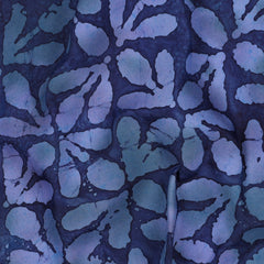 Handgefertigte Batik Viskose - navy
