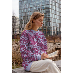 Sweatshirt Stoff Leaves by Poppy