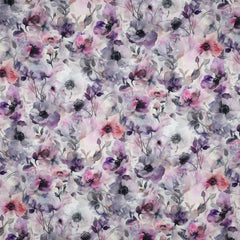 Lenzing EcoVero™ Viskose Flower Aquarell