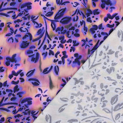 Baumwoll Satin Digital Flowers by Poppy