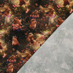 Baumwolljersey Digital Capybara