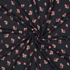 Baumwolljersey Melange Flowers