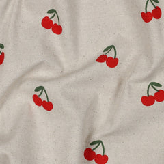 Canvas Leinen Optik Natural Cherries