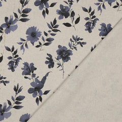 Canvas Leinen Optik Natural Flowers