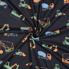 Baumwolljersey Melange Neon Construction