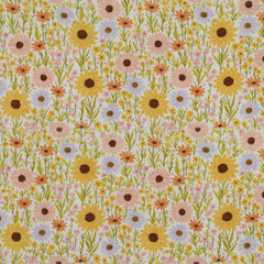 Double Gauze Musselin Sommer Blumen