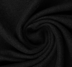 Reststück: 0,60m - Walkloden Merino schwarz