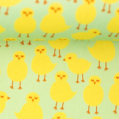 Baumwoll Webware Happy Easter Küken