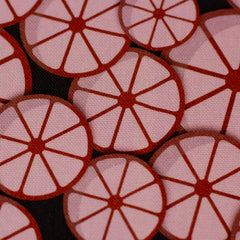 Reststück:1,80 m - Canvas Lemons by Cherry Picking hellrosa