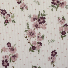 Rippenjersey Mia Herbstblumen