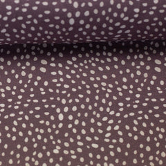 Baumwolljersey Mini Winter altrosa/flieder