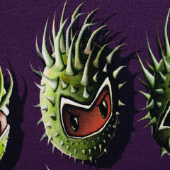 Reststück : 1,10m - French Terry Chestnut Friends Kastanien by Thorsten Berger pflaume