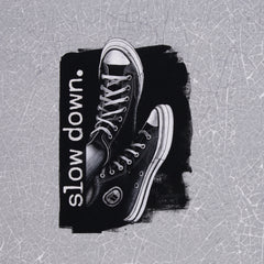 Panel French Terry Slow Down by Thorsten Berger - grau